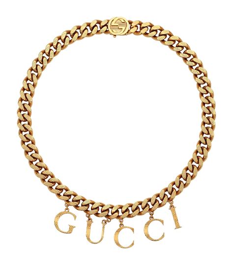 second hand gucci necklace|gucci chunky necklace.